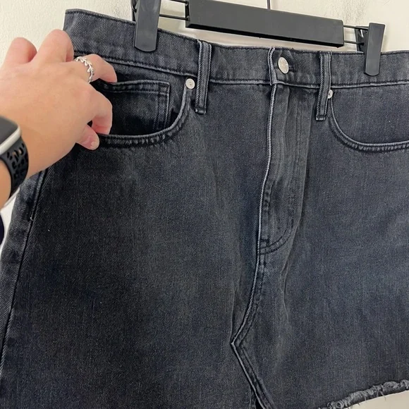 Madewell Denim Frisco Mini Skirt Lunar Wash Size 8 - Picture 5 of 10